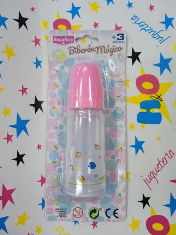 BIBERÓN MÁGICO GRANDE 14 CM ROSA TOYS