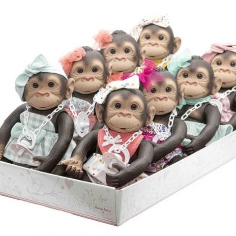 BEBÉ MONO 25 CM MODELOS SURTIDOS ROSA TOYS