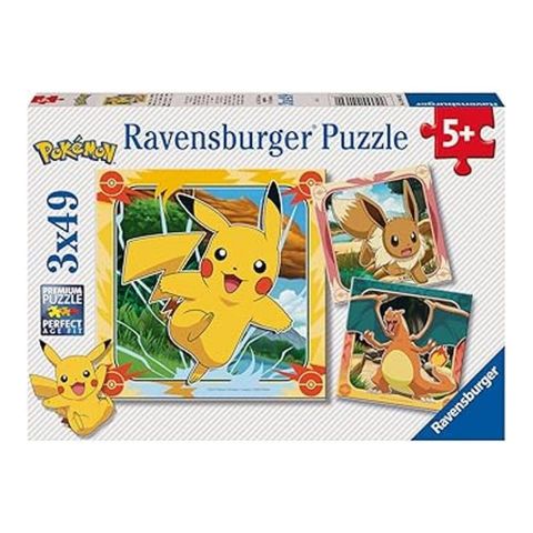 PUZZLE 3X49 PZAS POKÉMON RAVENSBURGUER 