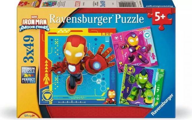 PUZZLE 3X49 PZAS IRON MAN AWESOME RAVENSBURGUER 