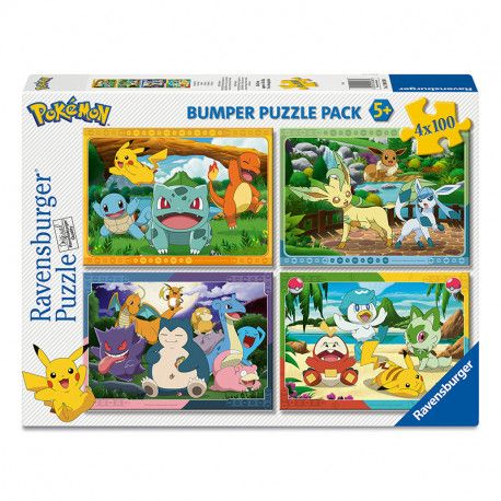 PUZZLE 4X100 PZAS POKÉMON RAVENSBURGUER 