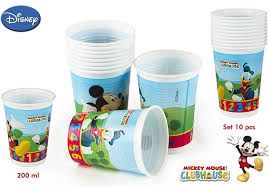 PACK 10 VASOS MICKEY