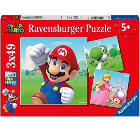 PUZZLE 3 X 49 PZAS SUPER MARIO RAVENSBURGER 