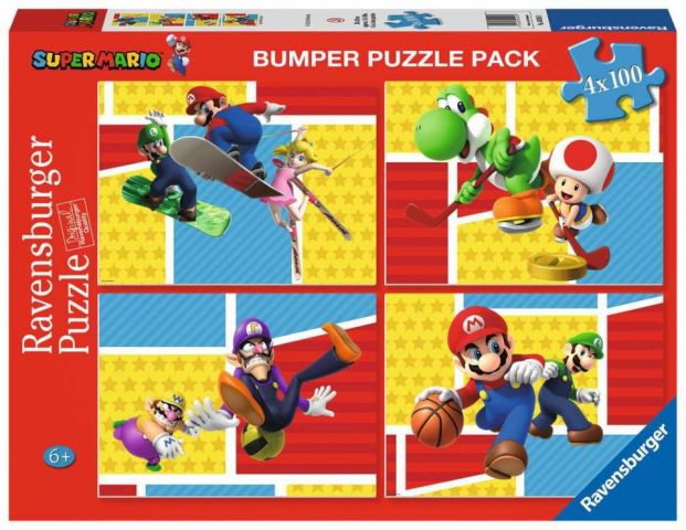 PUZZLE 4X100 PZAS SÚPER MARIO  RAVENSBURGER