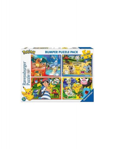 PUZZLE 4X100 PZAS POKEMON RAVENSBURGER 