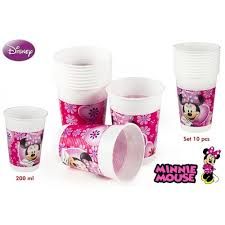 PACK 10 VASOS MINNIE