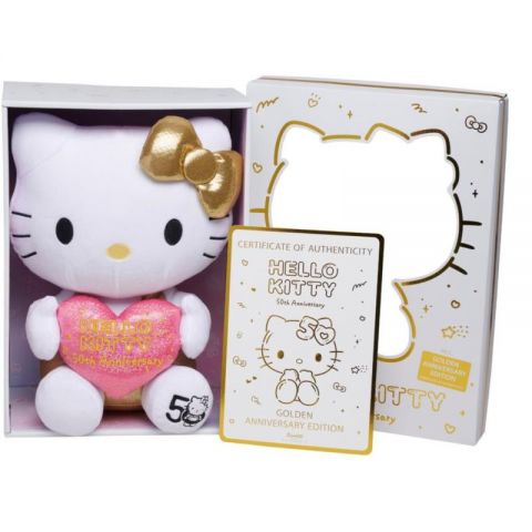 PELUCHE HELLO KITTY 30 CM 50 ANIVERSARIO 