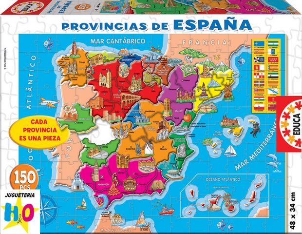 PUZZLE 150 PZAS PROVINCIAS DE ESPAÑA 