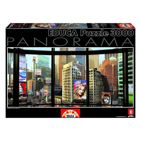 PUZZLE 3000 PANORAMA  TIME SQUARE DESDE MI VENTANA