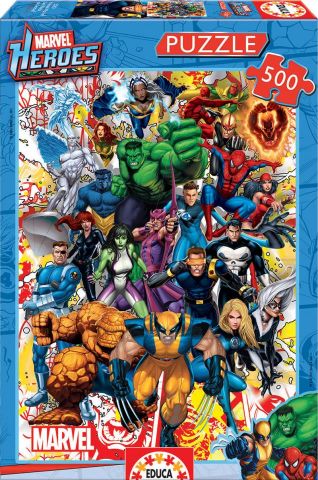 PUZZLE 500 PZAS HÉROES MARVEL EDUCA 