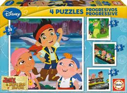 PUZZLES PROGRESIVOS  JAKE  Y LOS PIRATAS