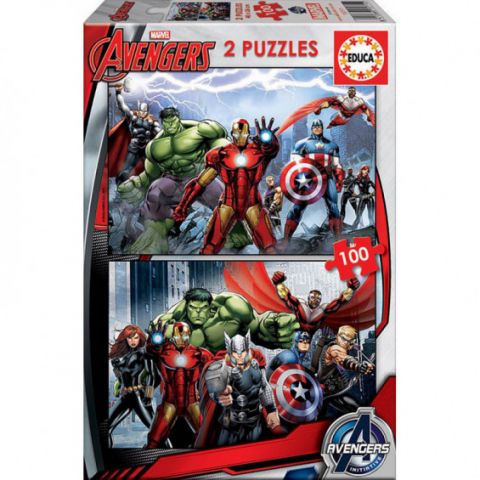 PUZZLE 2X100 PZAS AVENGERS EDUCA