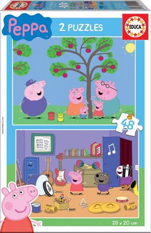 PUZZLE 2X48 PZAS PEPPA PIG EDUCA 