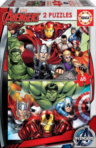 PUZZLE  AVENGERS 2X48 PZAS EDUCA