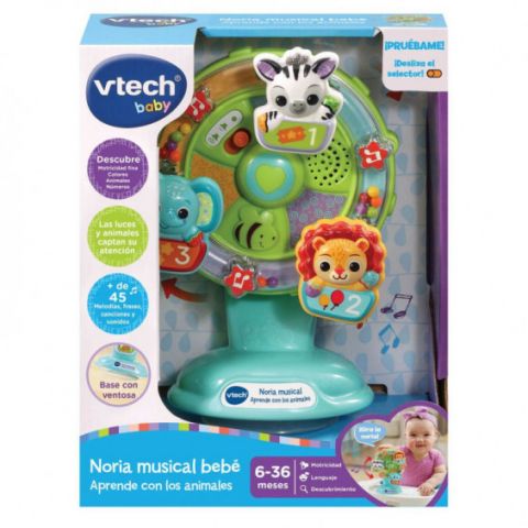 NORIA MUSICAL BEBÉ APRENDE CON LOS ANIMALES VTECH