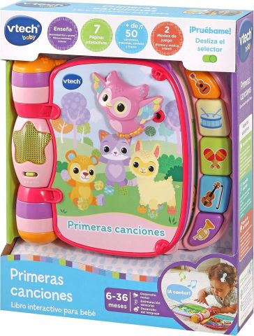 LIBRO PRIMERAS CANCIONES NEW ROSA VTECH 