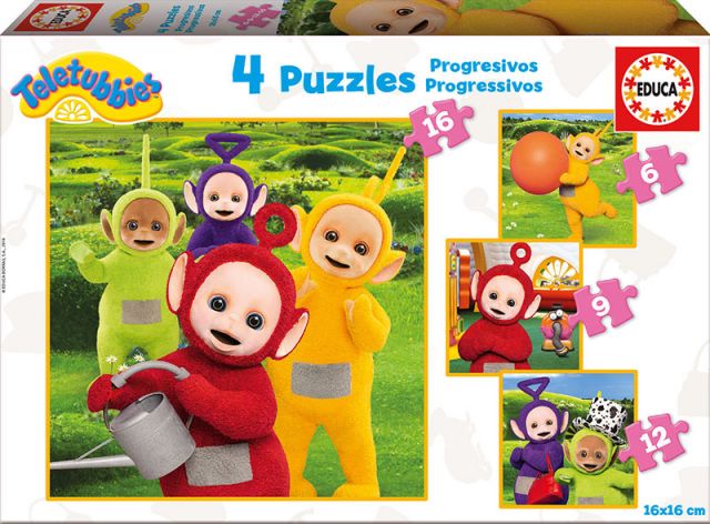 PUZZLE PROGRESIVO 6-9-12-16 TELETUBIES