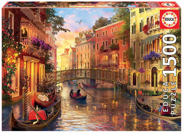PUZZLE 1500 PZAS ATARDECER EN VENECIA EDUCA