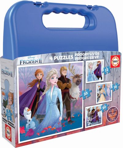 PUZZLE FROZEN II MALETA  PROGRESIVOS EDUCA