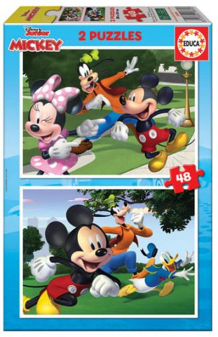 PUZZLE 2 X 48 PZAS  MICKEY & FRIENDS EDUCA