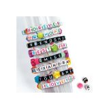 PULSERAS CON MENSAJE DE  AMISTAD AZUL CLEMENTONI