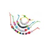 PULSERAS CON MENSAJE DE  AMISTAD AZUL CLEMENTONI