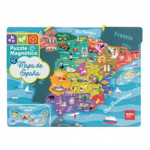 PUZZLE MAGNÉTICO ESPAÑA 50 PZAS APLI