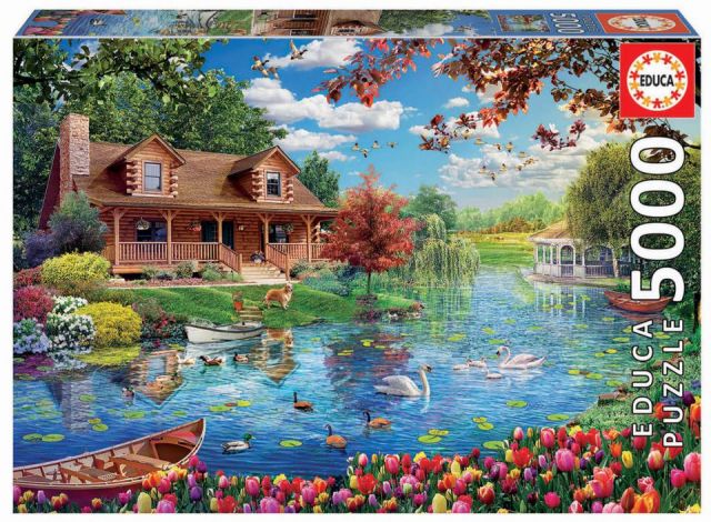 PUZZLE 5000 PZAS CASITA EN EL LAGO EDUCA 