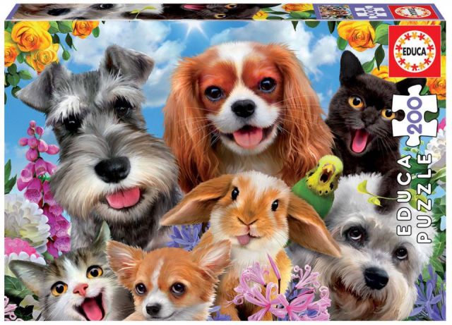 PUZZLE 200 PZAS SELFIE DE MASCOTAS EDUCA