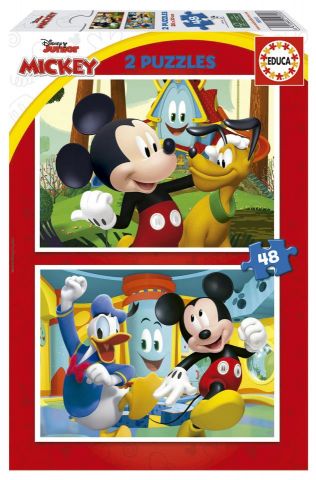 PUZZLE 2X48 PZAS MICKEY FUN HOUSE EDUCA