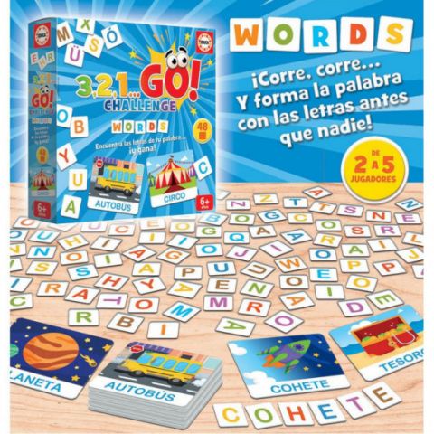 3,2,1 GO!! CHALLENGE WORDS EDUCA