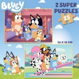 PUZZLE 2X25 PZAS BLUEY MADERA EDUCA