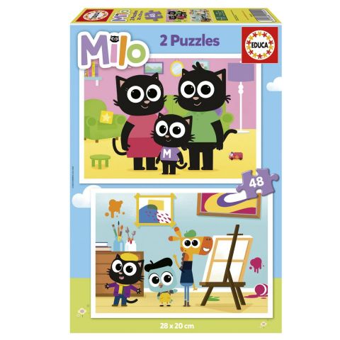 PUZZLE MILO 2 X 48 PZAS  EDUCA