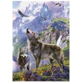 PUZZLE 500 PZAS LOBOS EN LAS ROCAS EDUCA