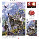 PUZZLE 500 PZAS LOBOS EN LAS ROCAS EDUCA