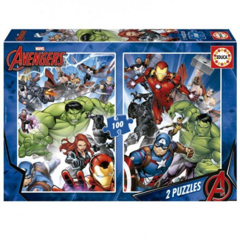 PUZZLE 2X100 PZAS AVENGERS NEW EDUCA