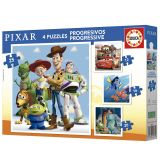 PUZZLE PROGRESIVO PIXAR (12,16, 20, 25) PZAS EDUC