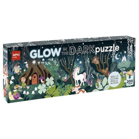 PUZZLE BOSQUE BRILLA EN LA OSCURIDAD 200 PZAS APLI