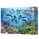 PUZZLE 500 PZAS FIESTA BAJO EL MAR EDUCA