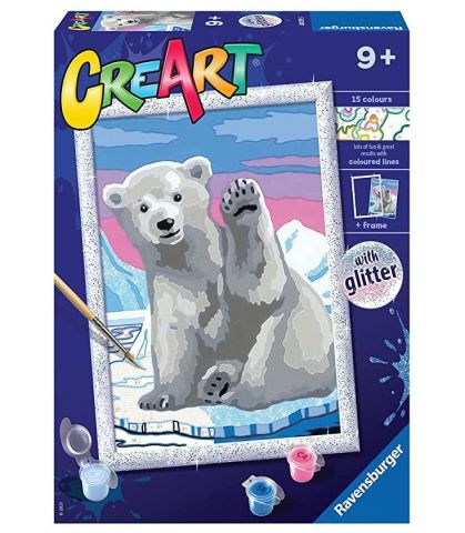 CREART : OSO POLAR PINTA POR NÚMEROS RAVENSBURGER