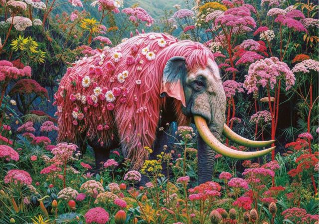 PUZZLE 1000 PZAS ELEFANTE FLORAL EDUCA