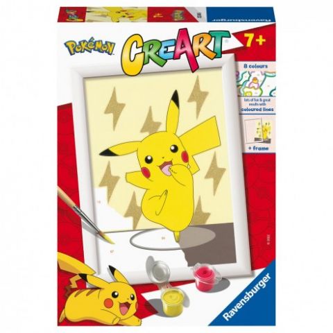 CREART: PINTA POR NÚMEROS PIKACHU RAVENBURGUER