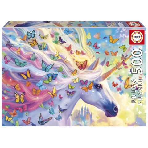 PUZZLE 500 PZAS UNICORNIO ARCOÍRIS EDUCA