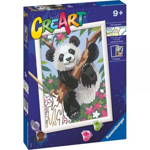 CREART: OSO PANDA PINTA POR NÚMEROS RAVENSBURGER