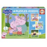 PUZZLE PROGRESIVO 6-9-12-16  PEPPA PIG NEW EDUCA