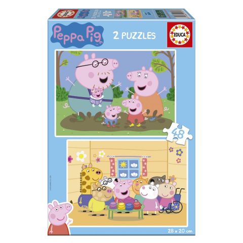 PUZZLE 2X48 PZAS PEPPA PIG NEW EDUCA