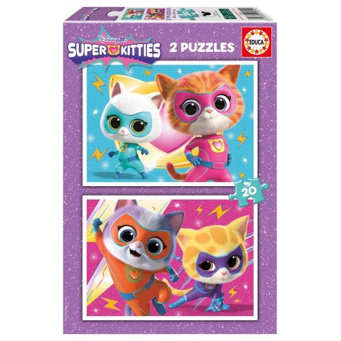 PUZZLE 2X20 PZAS SUPER KITTIES EDUCA