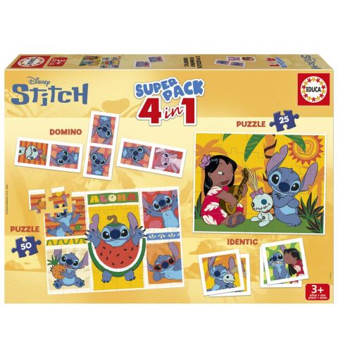 SUPER PACK 4 EN 1 STITCH EDUCA