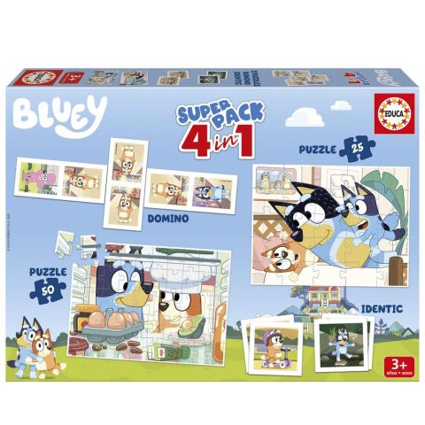 SUPER PACK 4 EN 1  BLUEY EDUCA