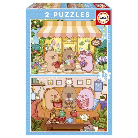 PUZZLE 2X48 PZAS CAPIBARAS EDUCA